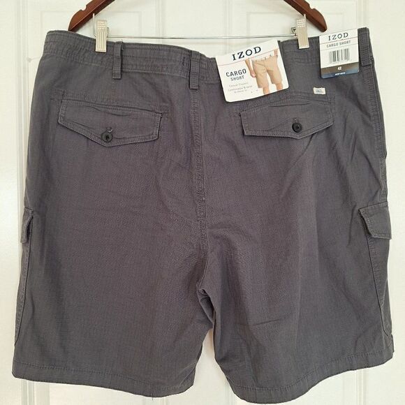Izod Cargo Shorts Mens 42 Gray color - Picture 2 of 6
